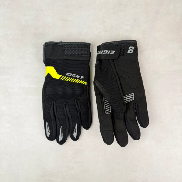 Gants de moto First GAN001 homme noir taille S / 8 — vue 2