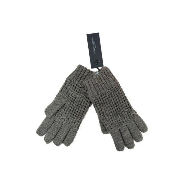Gants en maille Bickley + Mitchell unisexe gris chiné taille TU