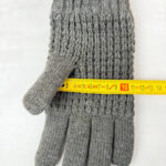 Gants en maille Bickley + Mitchell unisexe gris chiné taille TU — vue 8