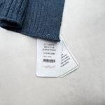 Écharpe Blanc Bonnet unisexe bleu jean taille TU — vue 5