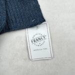 Écharpe Blanc Bonnet unisexe bleu jean taille TU — vue 7
