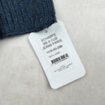 Écharpe Blanc Bonnet unisexe bleu jean taille TU — vue 8