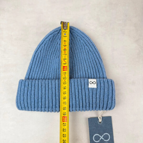 Bonnet côtelé à revers Weekend Beanie unisexe bleu clair taille TU — vue 4