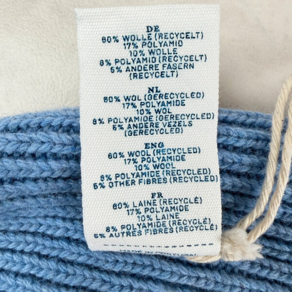 Bonnet côtelé à revers Weekend Beanie unisexe bleu clair taille TU — vue 6