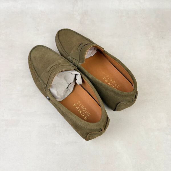 Mocassins de conduite unisexe vert kaki taille 41 — vue 4