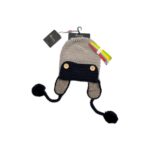 Bonnet aviateur enfant beige/bleu marine taille Universel