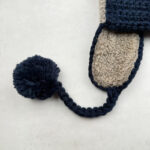 Bonnet aviateur enfant beige/bleu marine taille Universel — vue 5