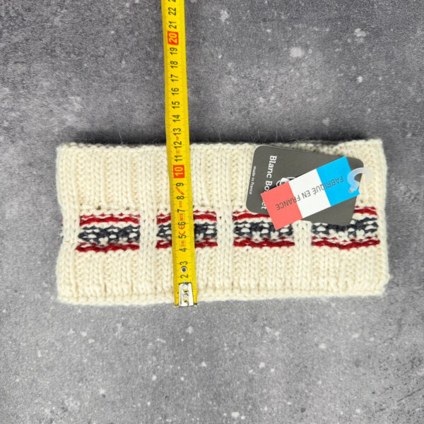 Bandeau tricoté Blanc Bonnet unisexe écru taille TU — vue 6