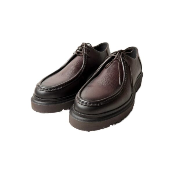 Chaussures derby à lacets homme marron foncé taille 43