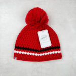 Bonnet à pompon enfant Blanc Bonnet rouge taille TU — vue 2