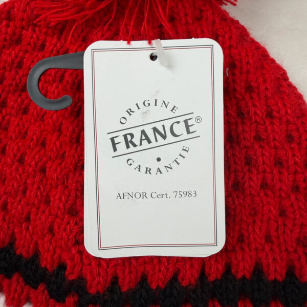 Bonnet à pompon enfant Blanc Bonnet rouge taille TU — vue 4