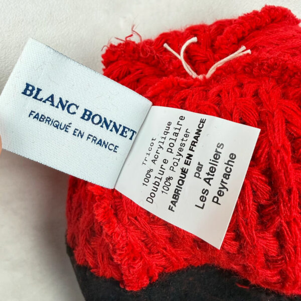 Bonnet à pompon enfant Blanc Bonnet rouge taille TU — vue 8
