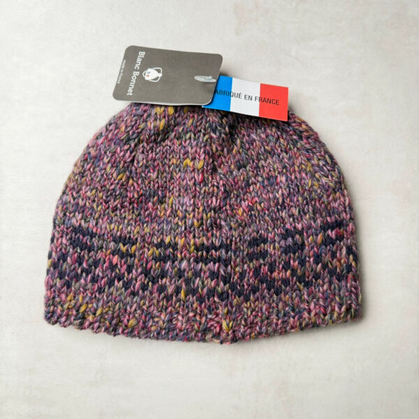 Bonnet Blanc Bonnet unisexe violet multicolore taille TU — vue 2