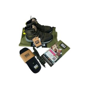Chaussures de randonnée montantes enfant Safety Jogger Scout Junior kaki taille 30