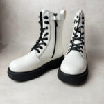 Bottines à lacets Levi's Joss unisexe blanc taille 36 — vue 4