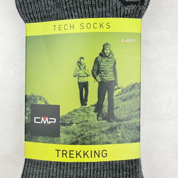 Chaussettes de trekking unisexe noir/gris anthracite taille 46-48 — vue 2