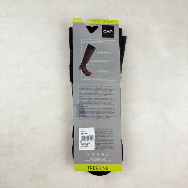 Chaussettes de trekking unisexe noir/gris anthracite taille 46-48 — vue 6