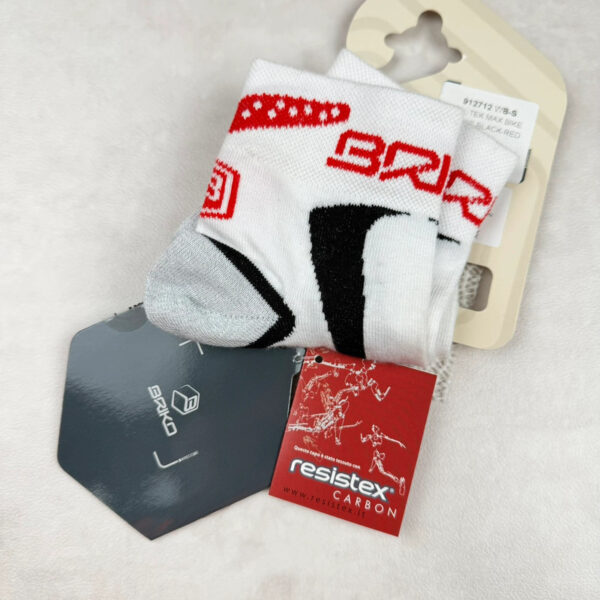 Chaussettes de cyclisme Briko Protek Max Bike unisexe blanc taille S — vue 4