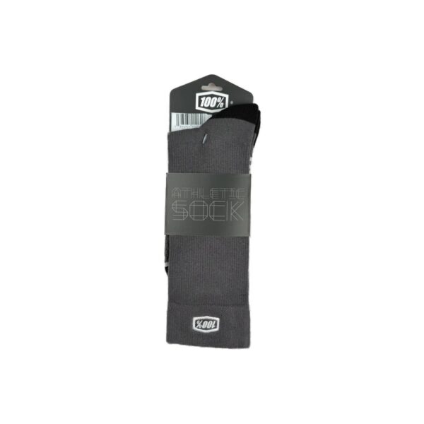 Chaussettes de sport mi-mollet 100% unisexe gris taille S/M (EU 38-42)