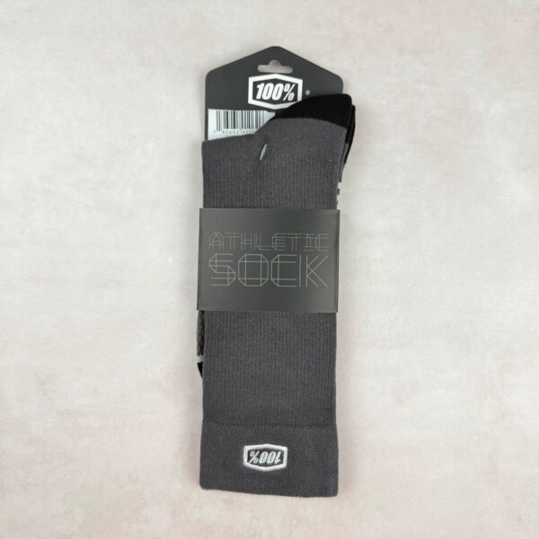 Chaussettes de sport mi-mollet 100% unisexe gris taille S/M (EU 38-42) — vue 3
