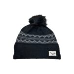Bonnet à pompon Pipolaki Onova unisexe noir taille TU