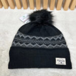 Bonnet à pompon Pipolaki Onova unisexe noir taille TU — vue 2