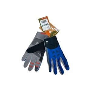 Gants de cyclisme homme BIOS Track Hero bleu/gris/noir taille L
