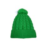Bonnet à pompon Pipolaki Gstaad 082 unisexe vert taille TU