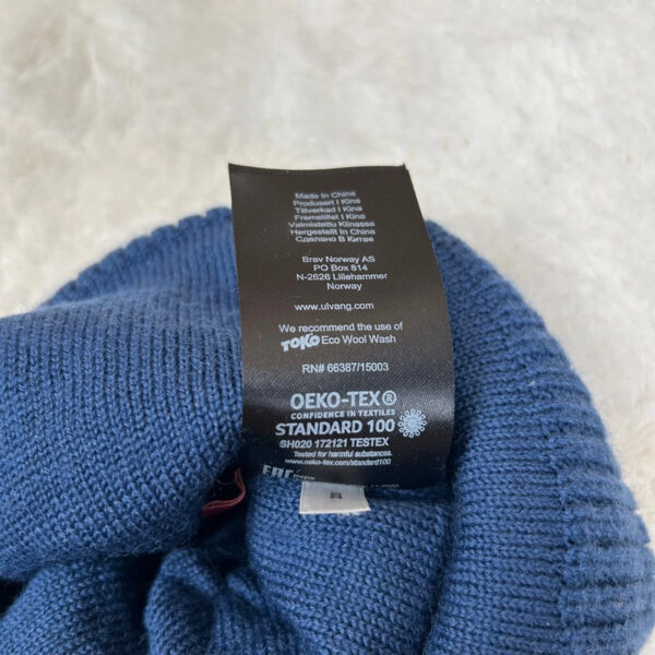 Bonnet en maille Ulvang Rav Jr bleu marine taille 53 cm — vue 8
