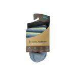 Chaussettes no-show Royal Robbins Treetech No Show unisexe bleu gris taille L (EU 42-45)
