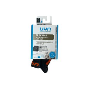 Chaussettes de trekking basses Trekking Approach Silk Low Cut unisexe noir/orange taille EU 39-41