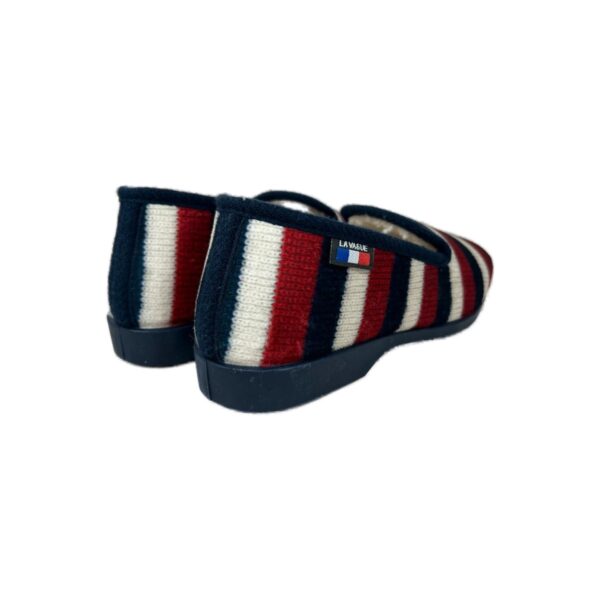 Chaussons d'intérieur La Vague unisexe bleu marine/rouge/blanc taille 39