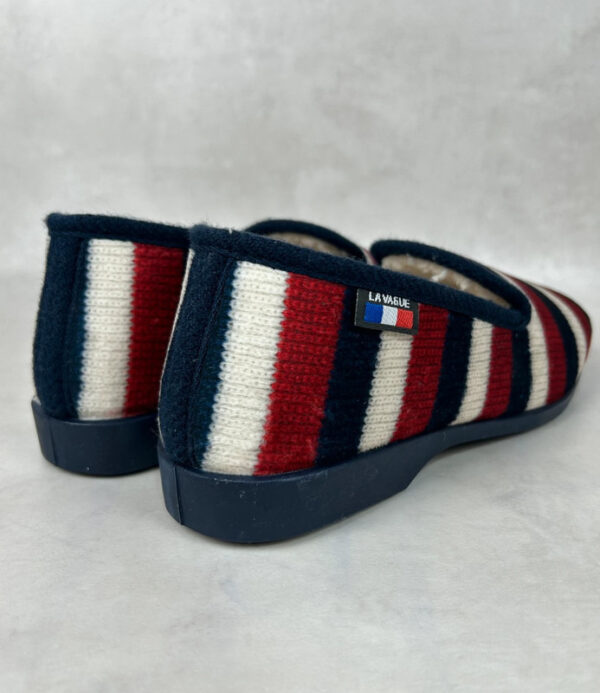 Chaussons d'intérieur La Vague unisexe bleu marine/rouge/blanc taille 39 — vue 2