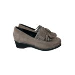 Mocassins à pampilles femme Camogli taupe taille 37
