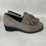 Mocassins à pampilles femme Camogli taupe taille 37 — vue 2