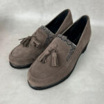 Mocassins à pampilles femme Camogli taupe taille 37 — vue 3