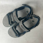 Sandales enfant gris/bleu marine taille 33 — vue 3