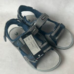 Sandales enfant gris/bleu marine taille 33 — vue 7