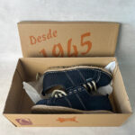 Chaussures à lacets enfant bleu marine taille 34 — vue 5