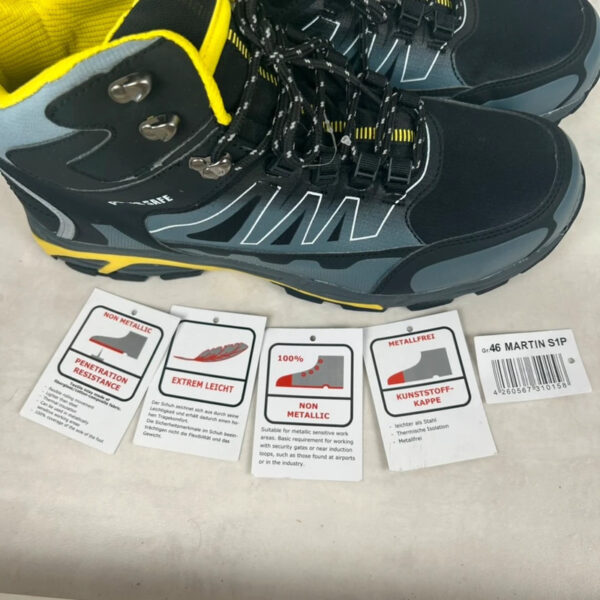 Chaussures de sécurité montantes Martin S1P unisexe noir taille 46 — vue 3