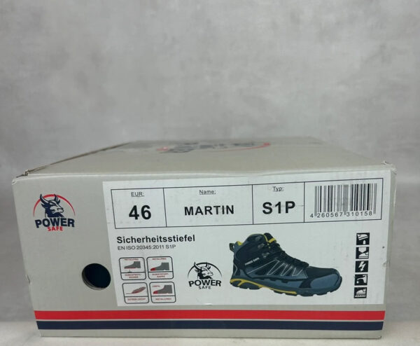 Chaussures de sécurité montantes Martin S1P unisexe noir taille 46 — vue 8