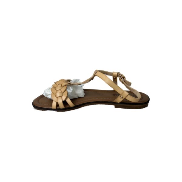 Sandales plates à bride cheville femme beige taille 39