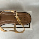 Sandales plates à bride cheville femme beige taille 39 — vue 5